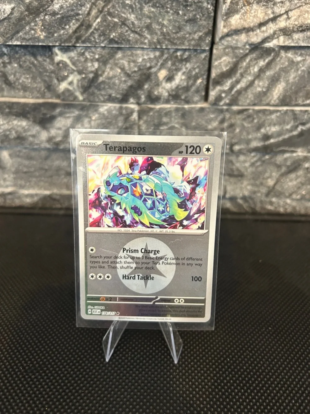 Pokémon‎ Terapagos 178/217 Reverse Holo Rare from Ascended Heroes Set M/NM